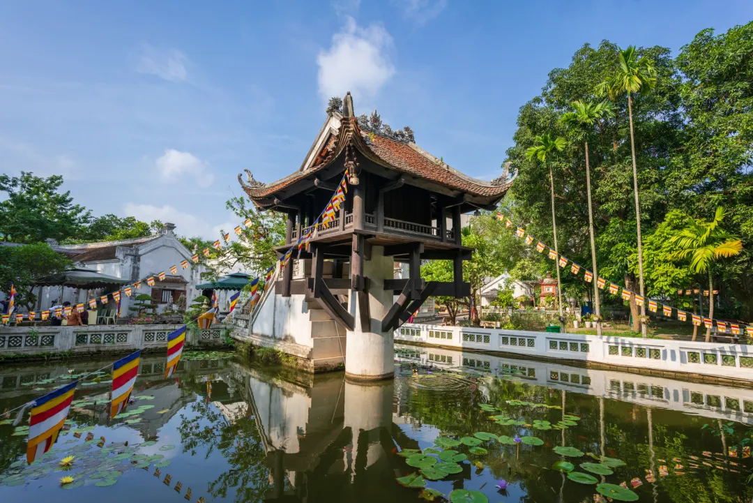 Die Einsäulenpagode in Hanoi, Vietnam. Auch "Chua Mot Got" genannt.